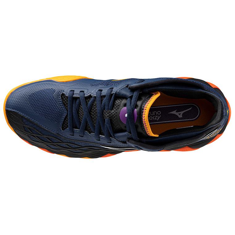 Mizuno Wave Enforce Tour Cushioning Abrasion Resistant Cushioning, Wear Resistant Low top Tennis Shoes Unisex Dark Blue