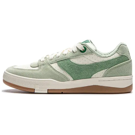 LINING Skateboard Shoes Women's Low-Top Sage Green/Ecru/Stone Green