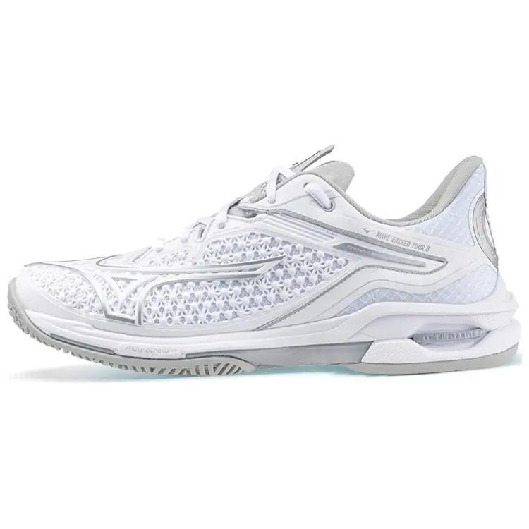 Mizuno Wave Exceed Tour 6 Slip Resistant Abrasion Resistant Low top Tennis Shoes Unisex White