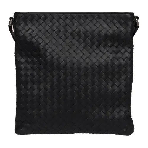 Bottega Veneta Calfskin Shoulder Bag Men's Black