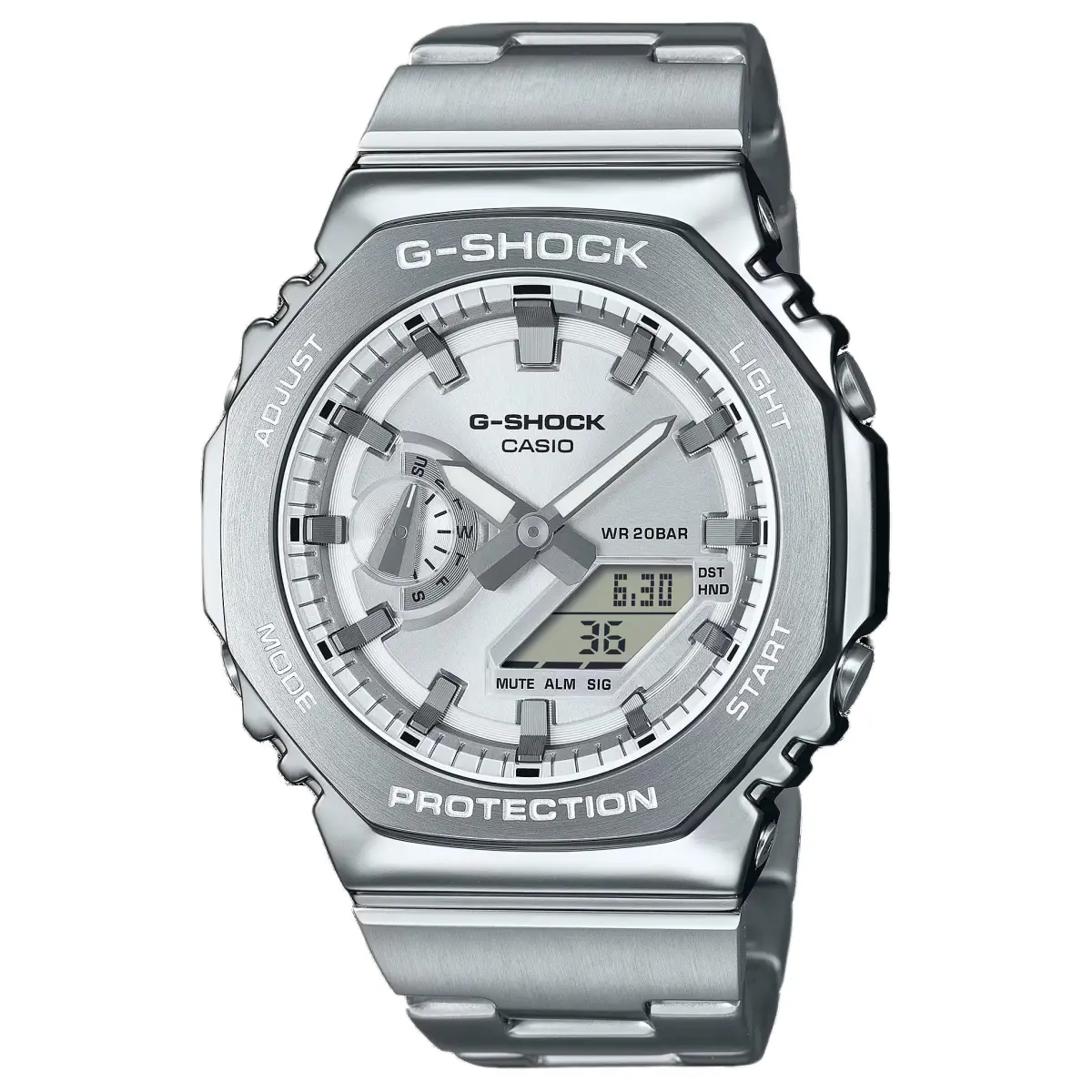 CASIO Unisex G-STEEL Series Silver Watch GM-2110D-7A