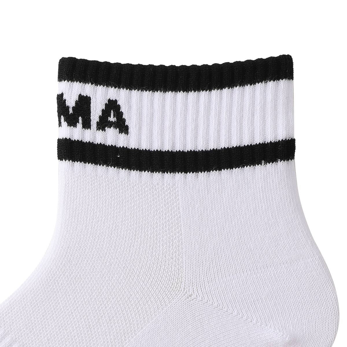 PUMA Crew Socks Unisex White & Black