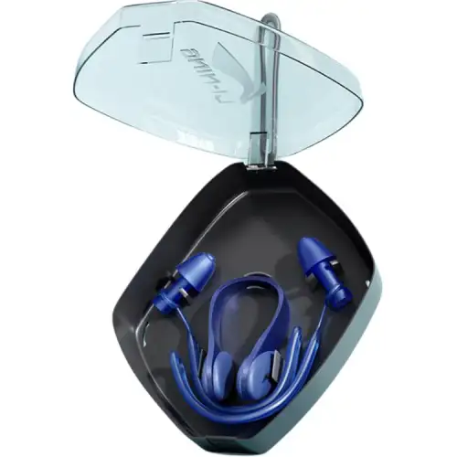 Li Ning, earplugs, soft nose clip, durable silicone blue set for swimming for men and women