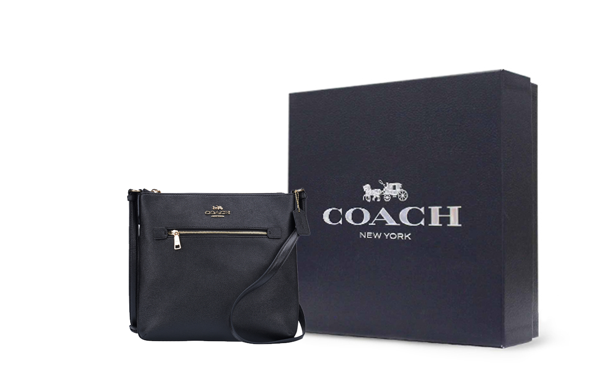 Сумка COACH Rowan 26 (черно-серые) — фото 6