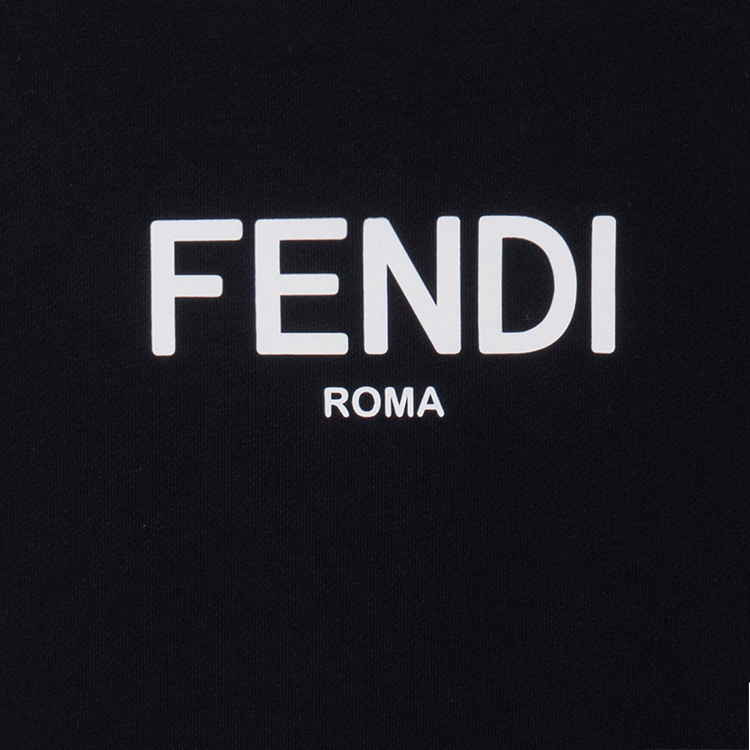 Детский свитшот Fendi FW22 Logo (черный) — фото 4