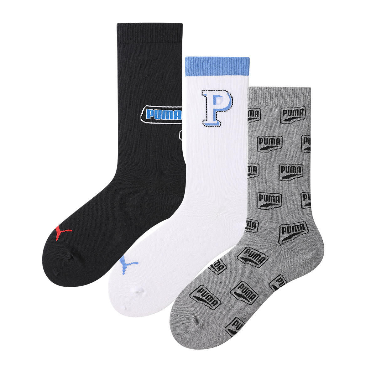 PUMA Knee High Socks Unisex 3 Pack