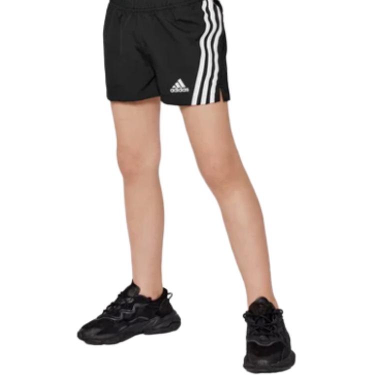 Женские шорты adidas с тремя полосками (черные) — фото 4