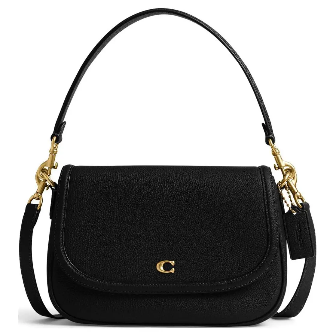 COACH Legacy Cow Leather Crossbody One Shoulder Handbag Medium Women's Black