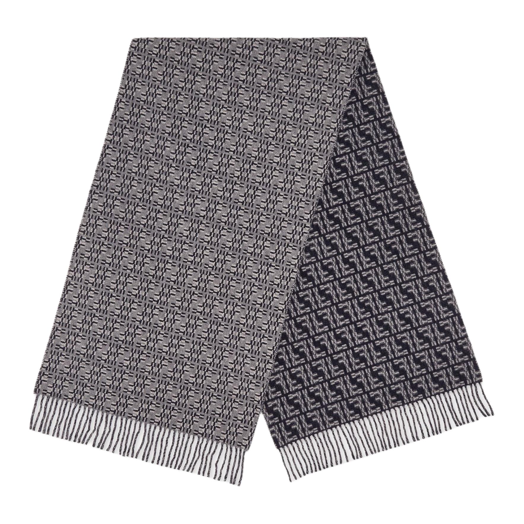 Мужской шарф Fendi FF (серый)