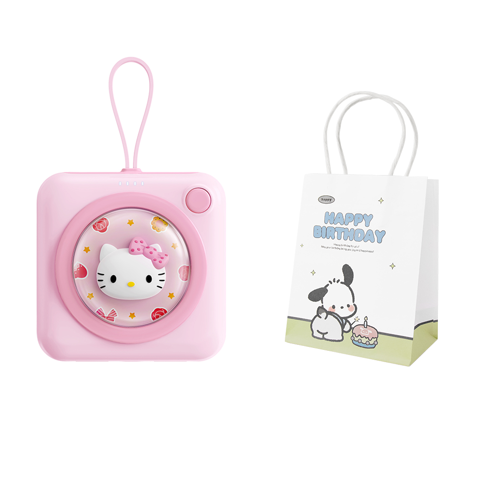 Sanrio Sanrio Power Bank 10000 mAh 10W Comes with lanyard for portable charging Intelligent power display Lightweight mobile power supply for outdoor business trips Compact and easy to carry PL20