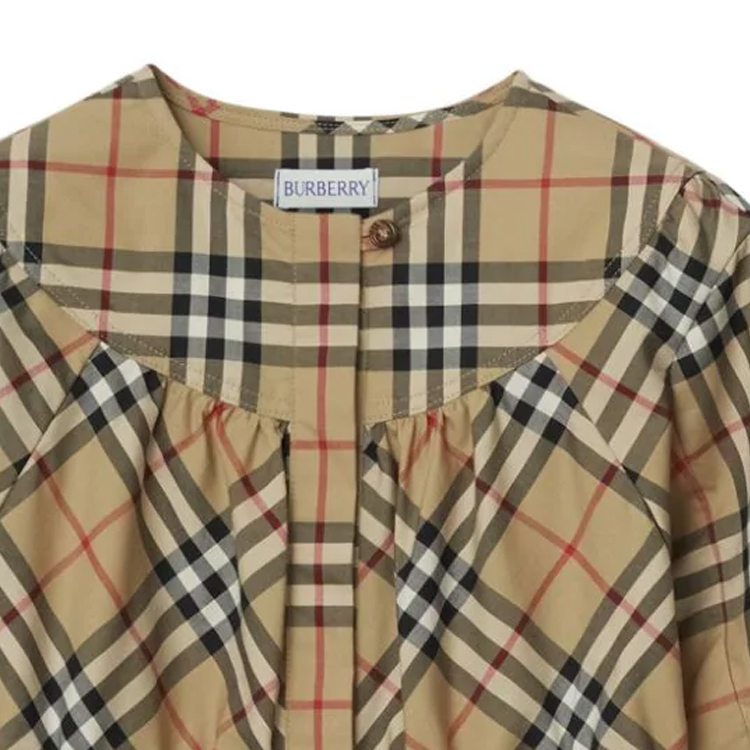 Детский комбинезон Burberry (бежевый) — фото 3