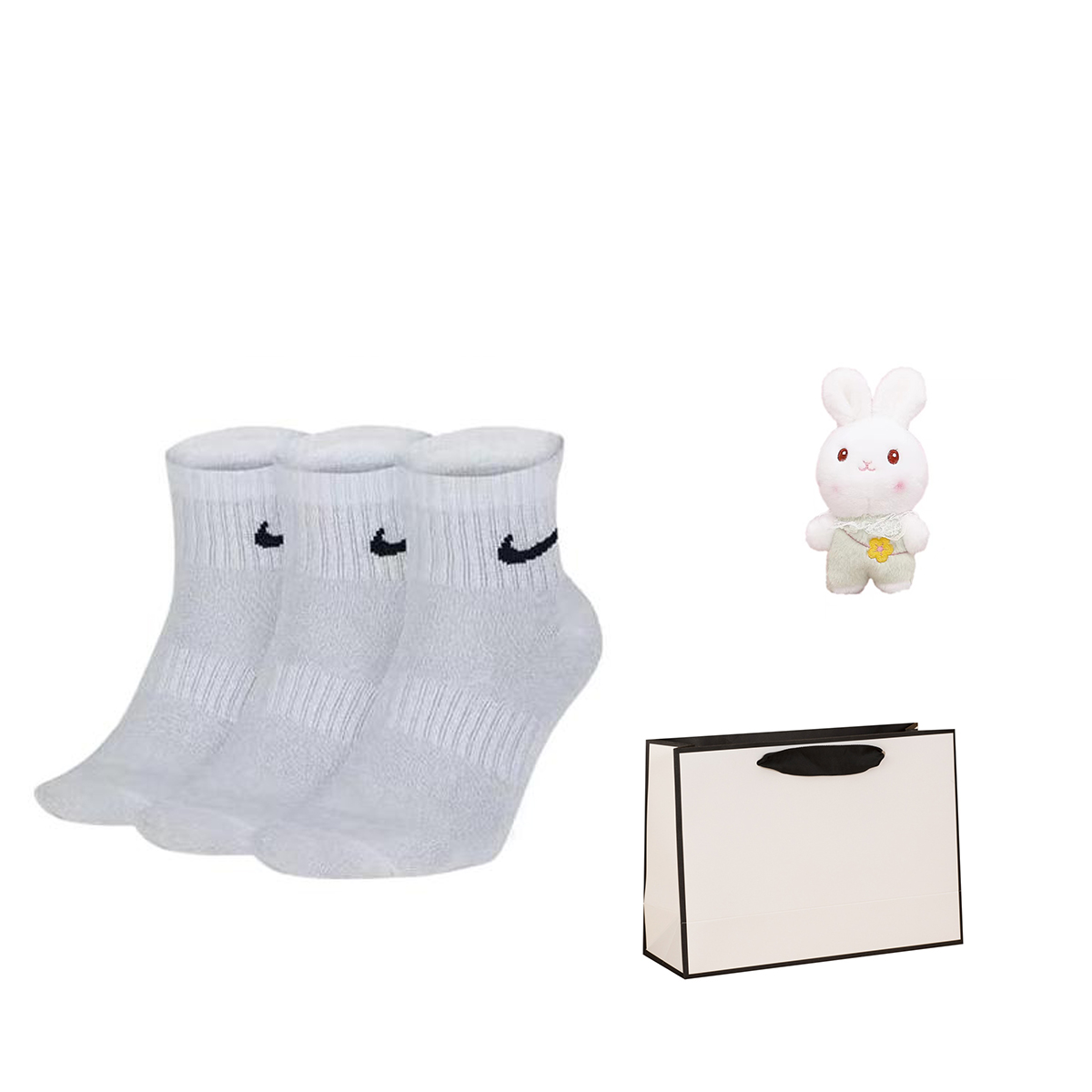 Nike Socks Gift Box Unisex 3 Pack White