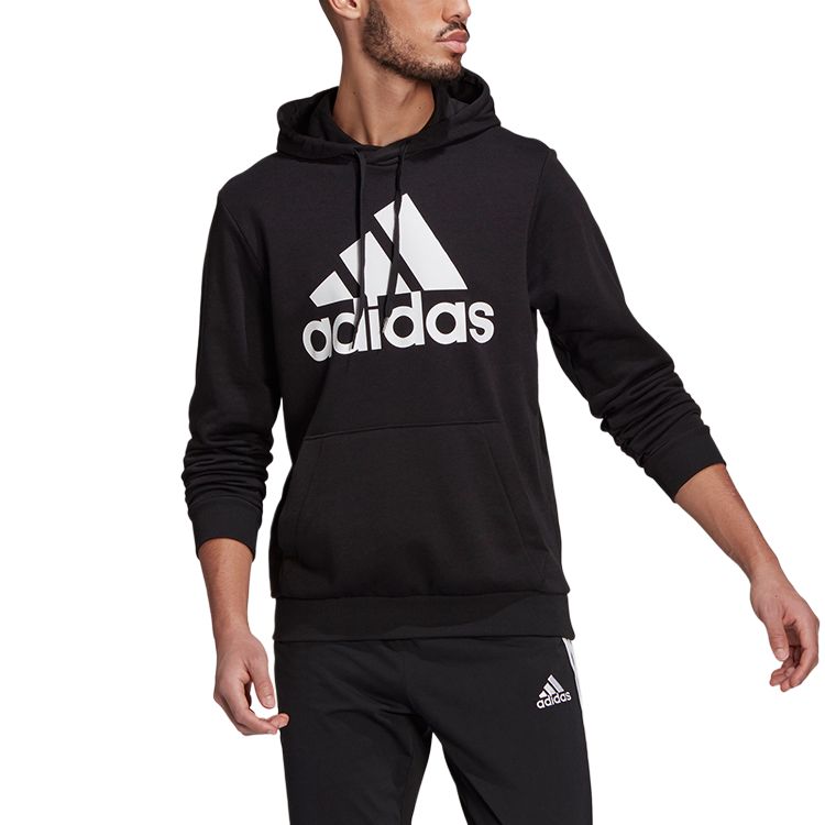 Мужской свитшот adidas ESSENTIALS (черный) — фото 2