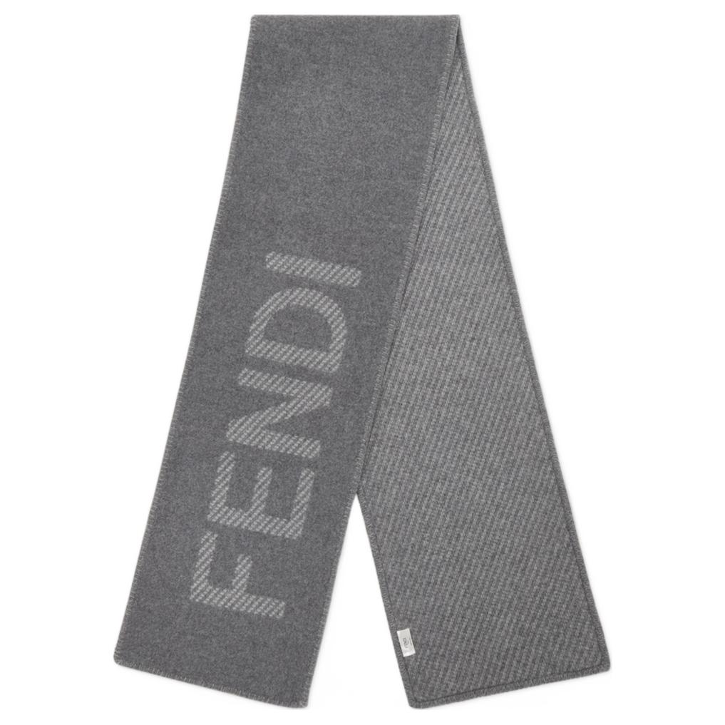 Женский шарф Fendi Wool (серый)
