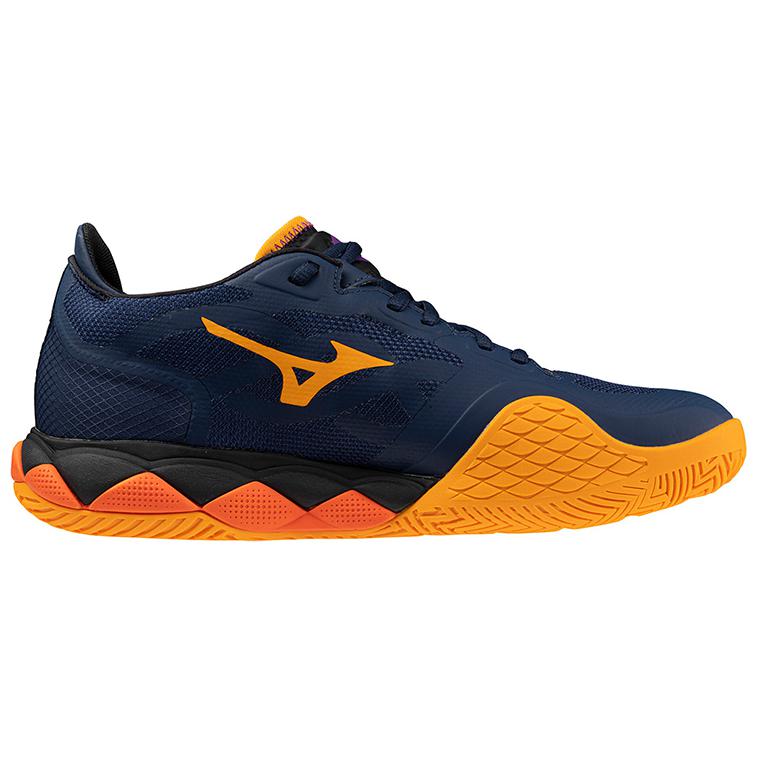 Mizuno Wave Enforce Tour Cushioning Abrasion Resistant Cushioning, Wear Resistant Low top Tennis Shoes Unisex Dark Blue