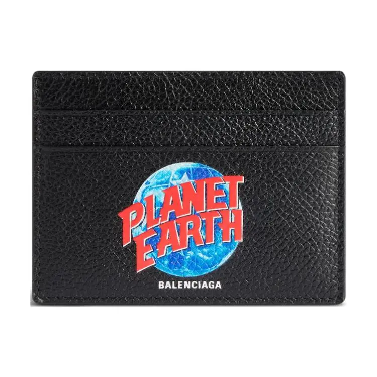 Balenciaga Planet Earth Printed Long Cardholder