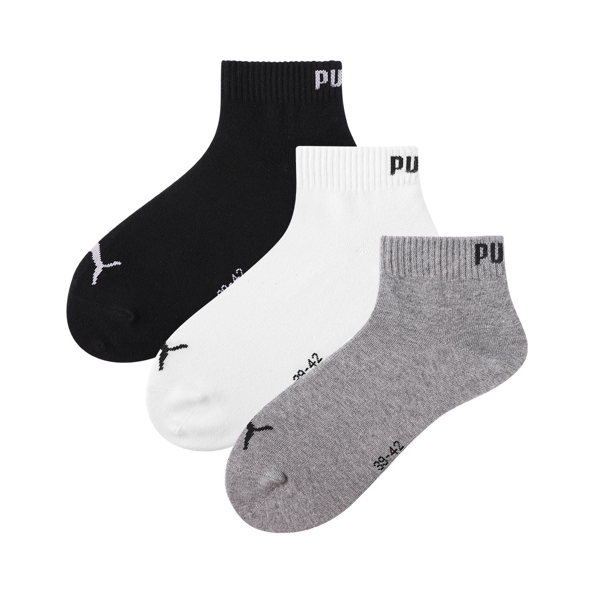 PUMA Mid Calf Socks Unisex 3 Pack