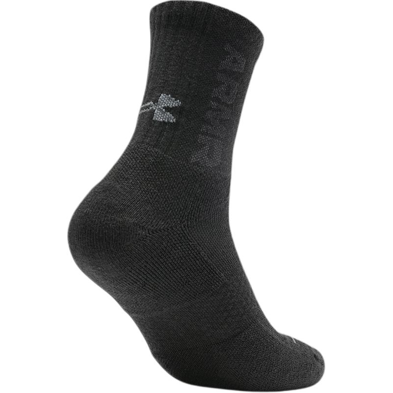 Under Armour Crew Socks Unisex 3 Pack Black
