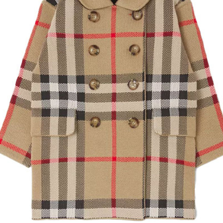 Пальто Burberry (бежевое) — фото 8