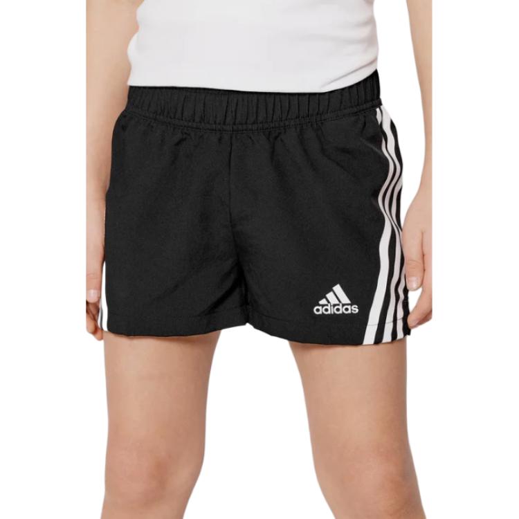 Женские шорты adidas с тремя полосками (черные) — фото 6