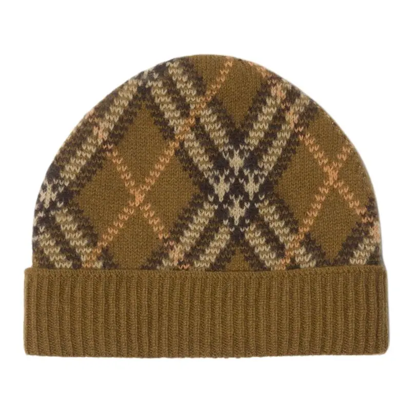 Burberry check beanie