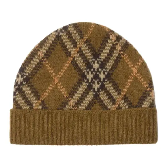 Burberry check beanie