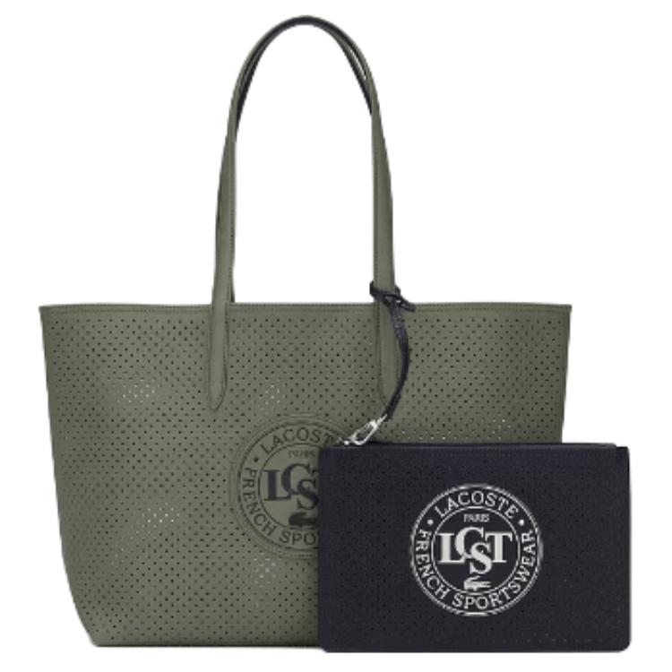 Женская сумка LACOSTE NF4739AS-N89 (оливково-синяя)