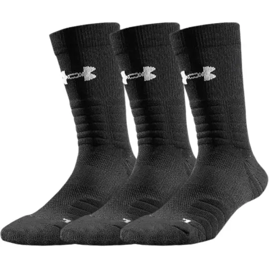 Under Armour Basketball Socks Unisex 3 Pack Black