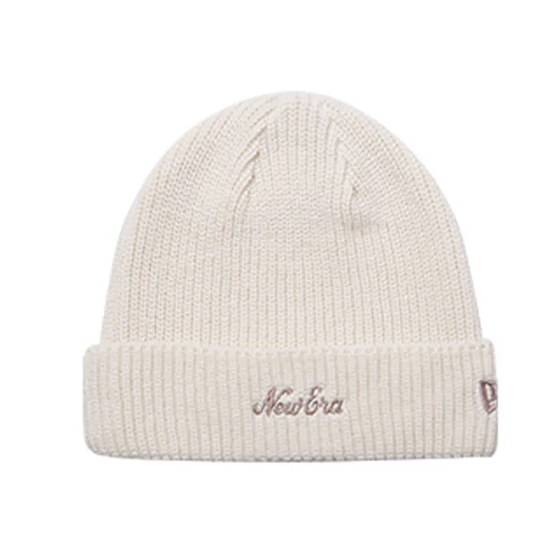 New Era Beanies Unisex Ivory White