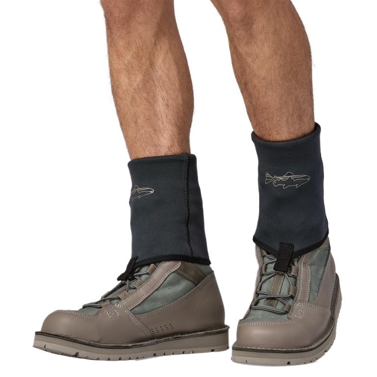 Patagonia SS24 Wading Socks With Gravel Guard Knee High Socks Unisex 1 Pack Black