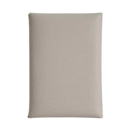 HERMES Calvi Duo Evercolor Calfskin Card Holder Women's 8L Beton Concrete Gray