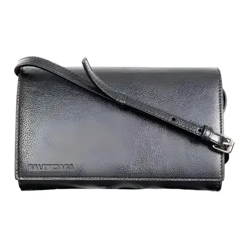 Balenciaga Leather Crossbody Bags Women's Black