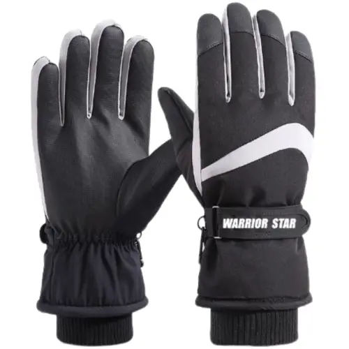 Warrior, windproof keep warm trend travel water repellent fleece ski electric hand cream, gloves for men and women, 2 times increase, for beloved