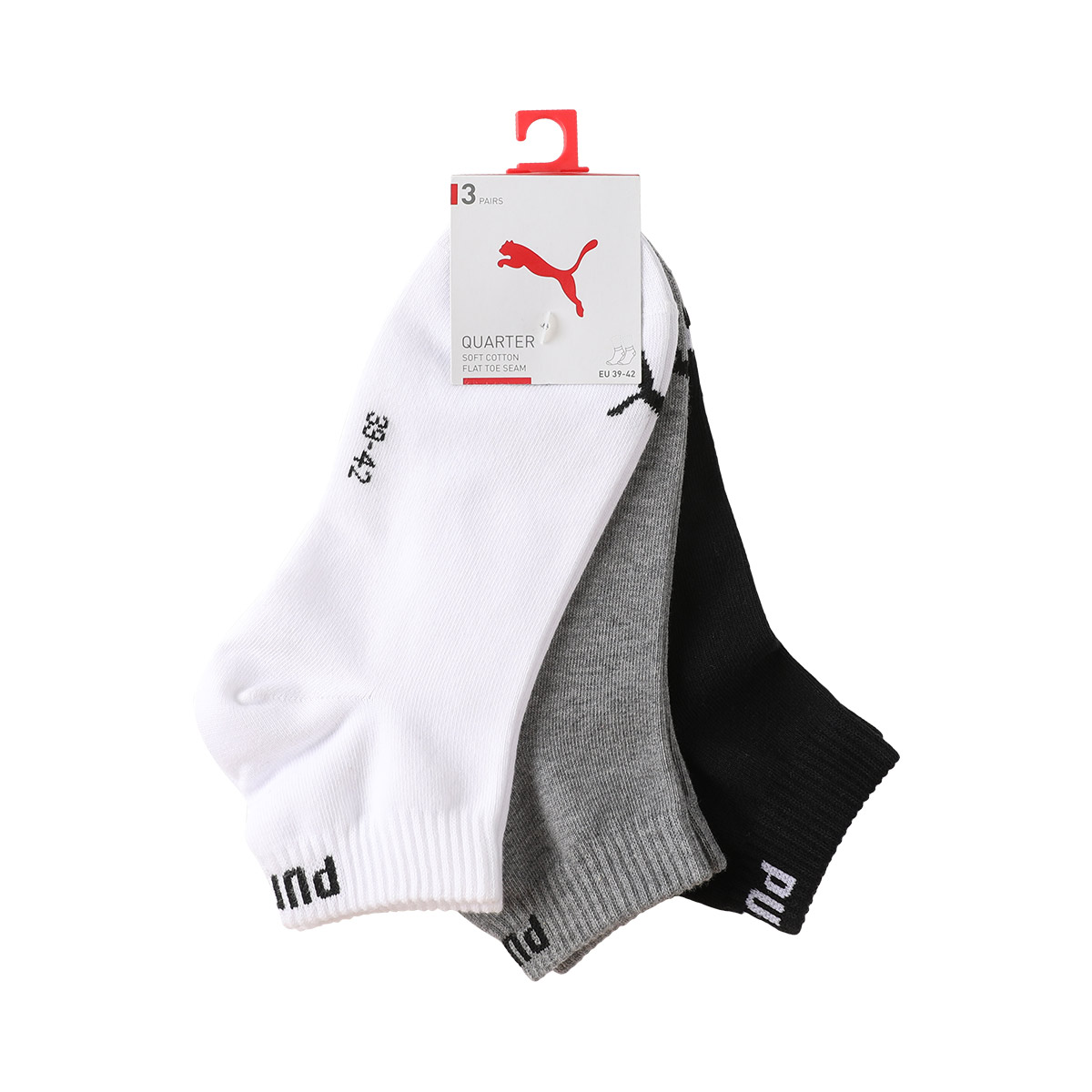 PUMA Mid Calf Socks Unisex 3 Pack