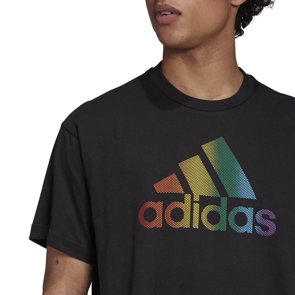 Футболка adidas T (черная) — фото 5