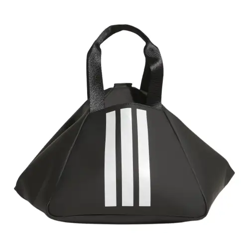 Adidas, foldable polyurethane black one-shoulder bag for leisure with zipper for men and women, for beloved