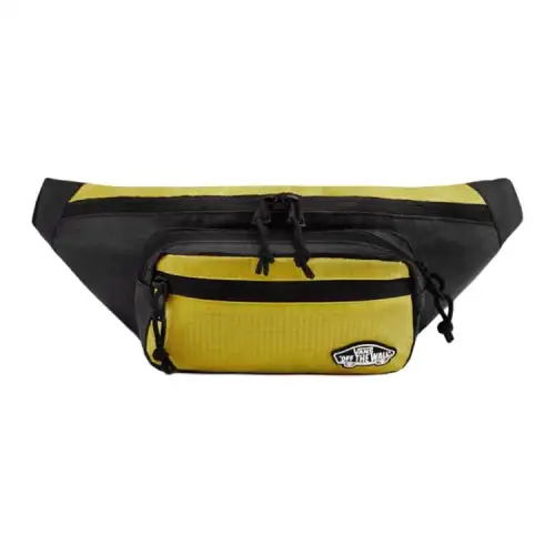 Vans Polyester Crossbody Bag, Fanny Pack Regular Unisex Yellow Black Multicolor