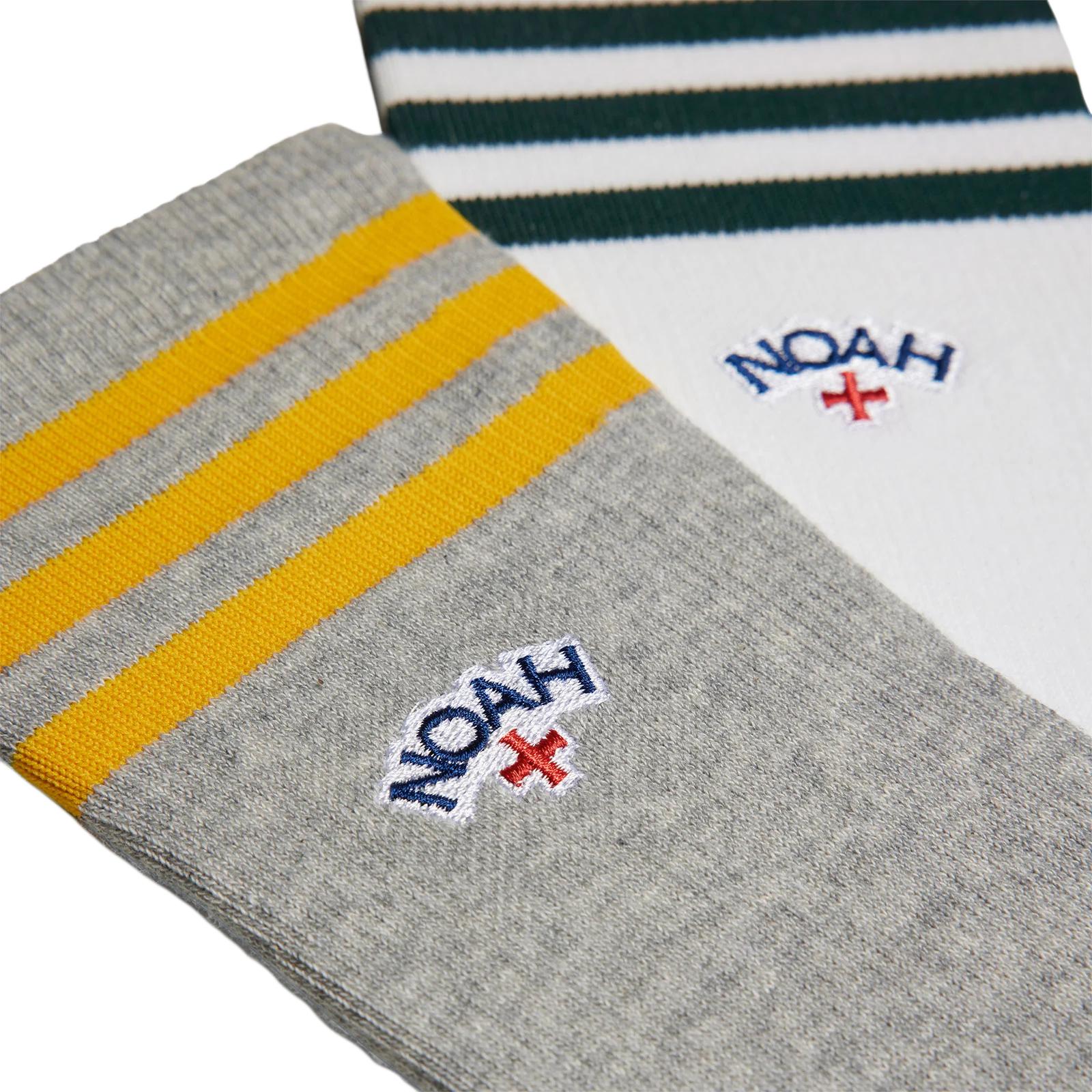 Adidas Originals X Noah 3 Pack Socks ‘White/Medium Grey Heather’