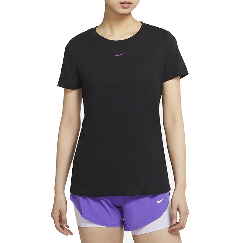 Женская футболка Nike Print Tee (черная) — фото 5