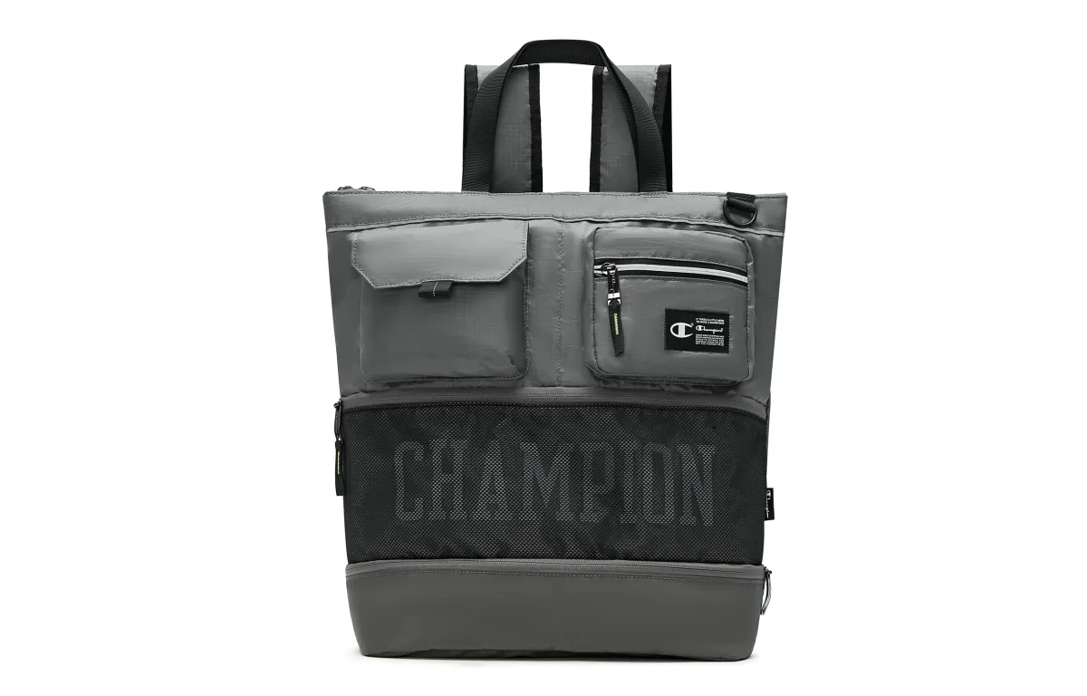 Champion Fabric Backpack Large Unisex Coffee Bean Gray
