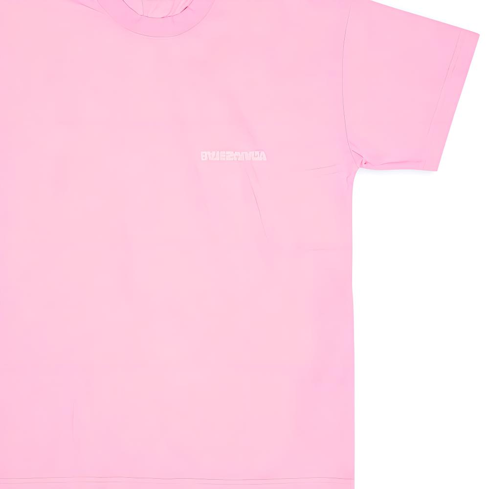 Женская футболка Balenciaga Logo SS22 T (розовая) — фото 6