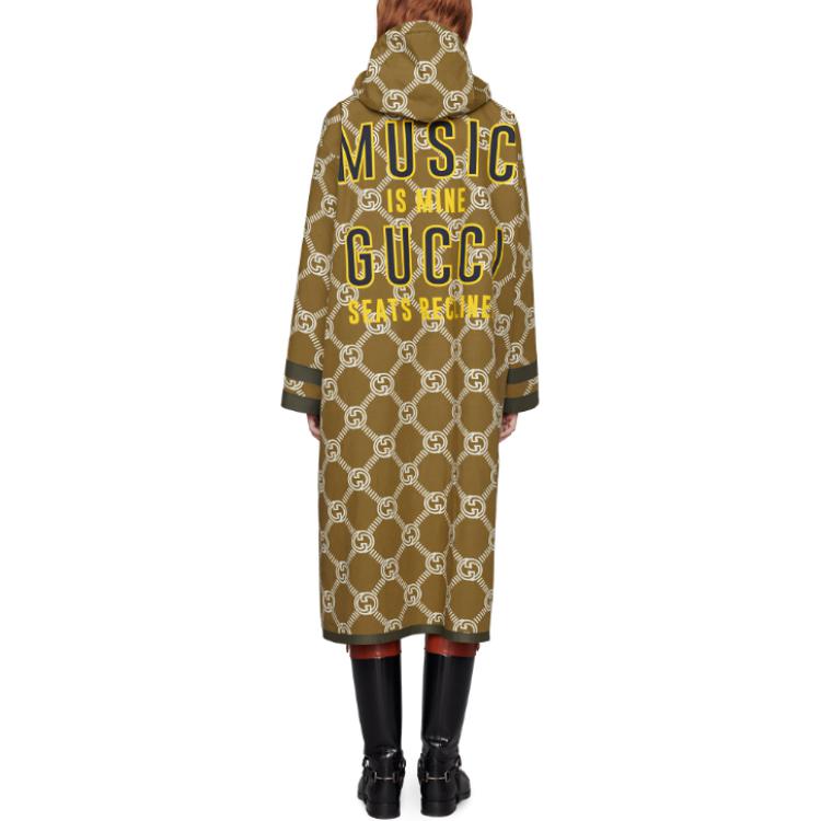 Женское пальто Gucci 100 Special Edition (коричневое) — фото 4