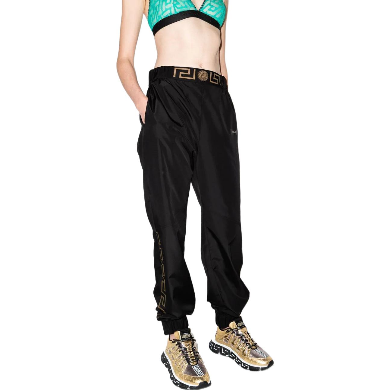 Женские штаны Versace SS22 Logo (черные) — фото 3