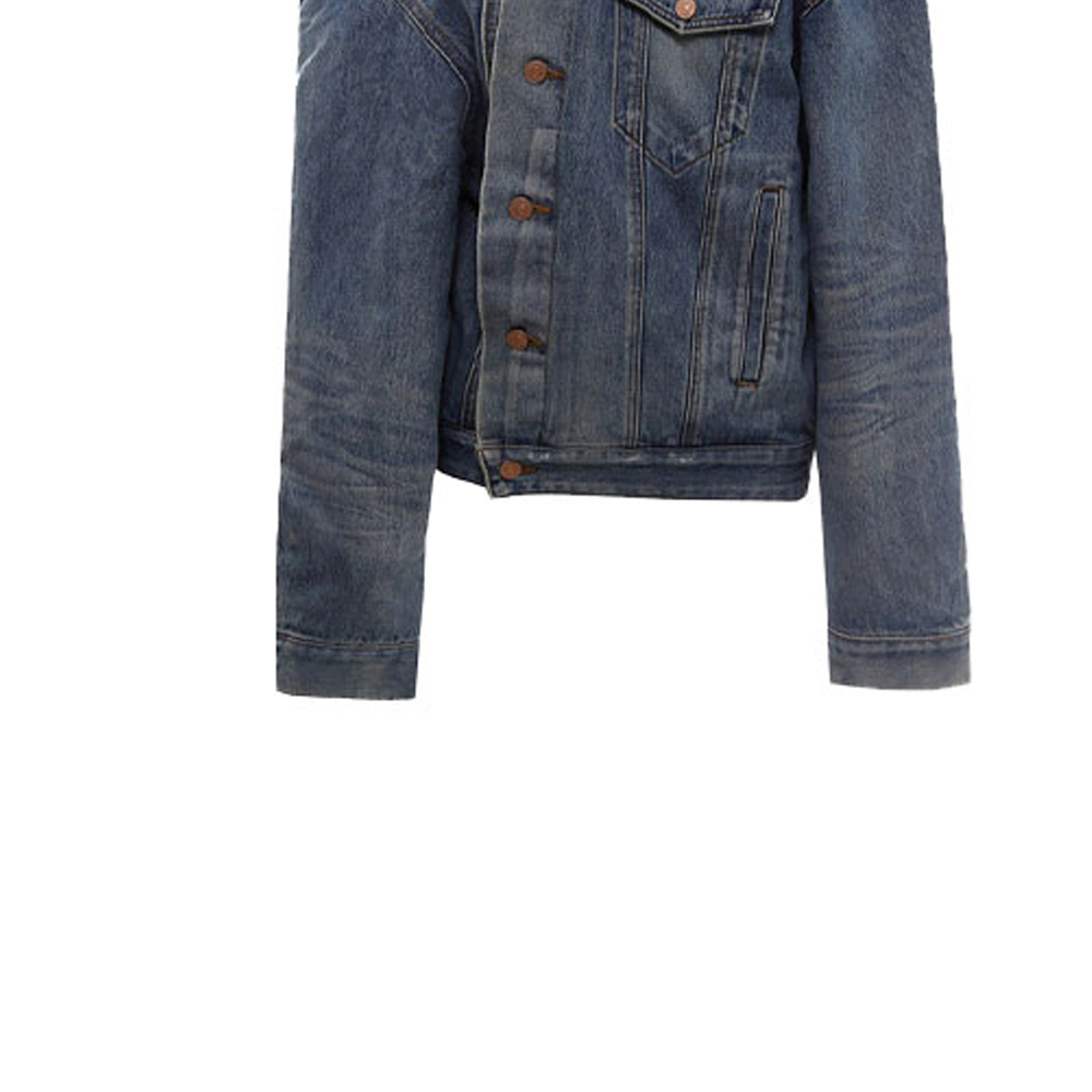 Женские куртка Balenciaga FW21 Denim Jacket (синяя) — фото 6