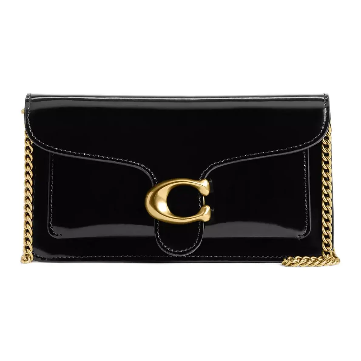 COACH Tabby Leather Crossbody Bags Small Women's Black