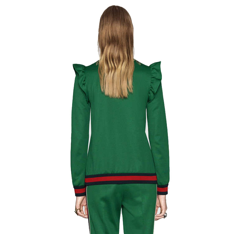 Женская куртка Gucci (зеленая) — фото 4