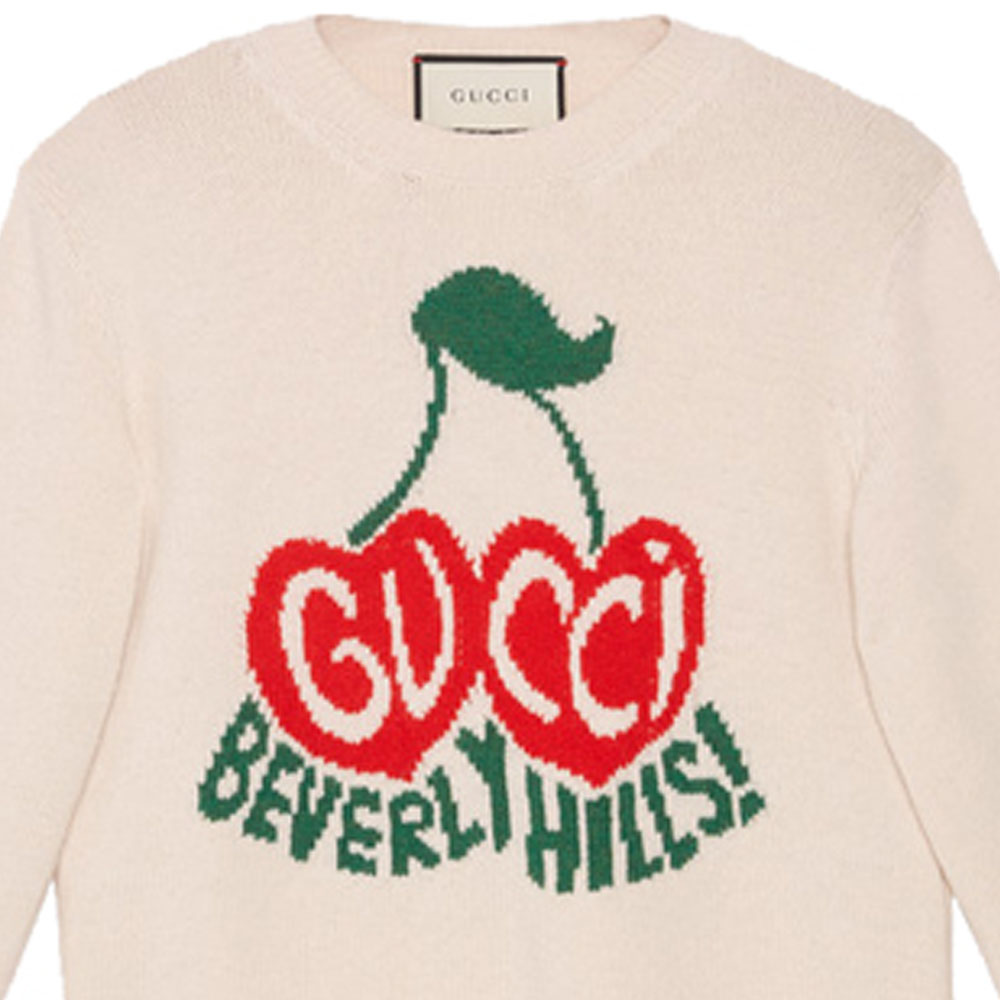 Женская футболка Gucci (слоновая кость) — фото 3