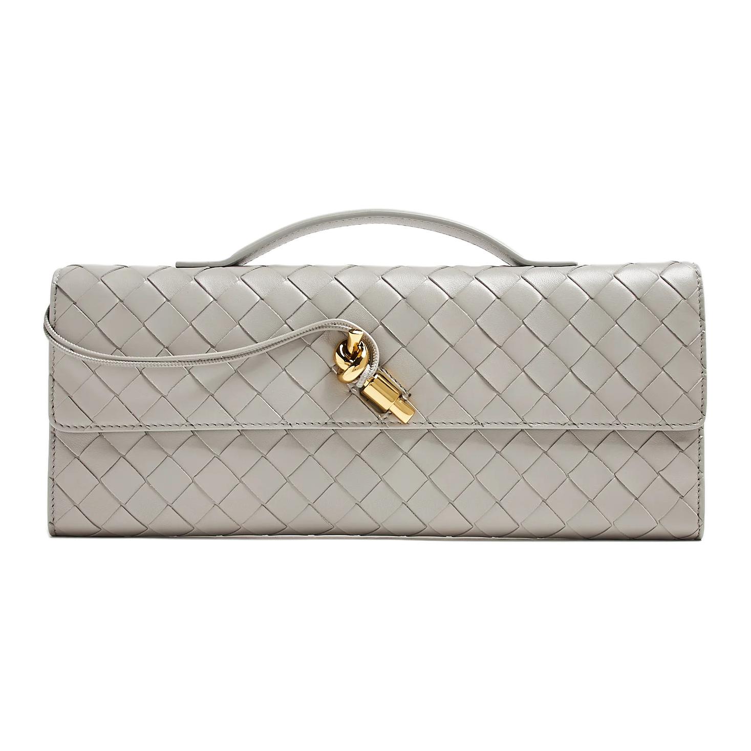 Женская сумка Bottega Veneta Andiamo (серая)