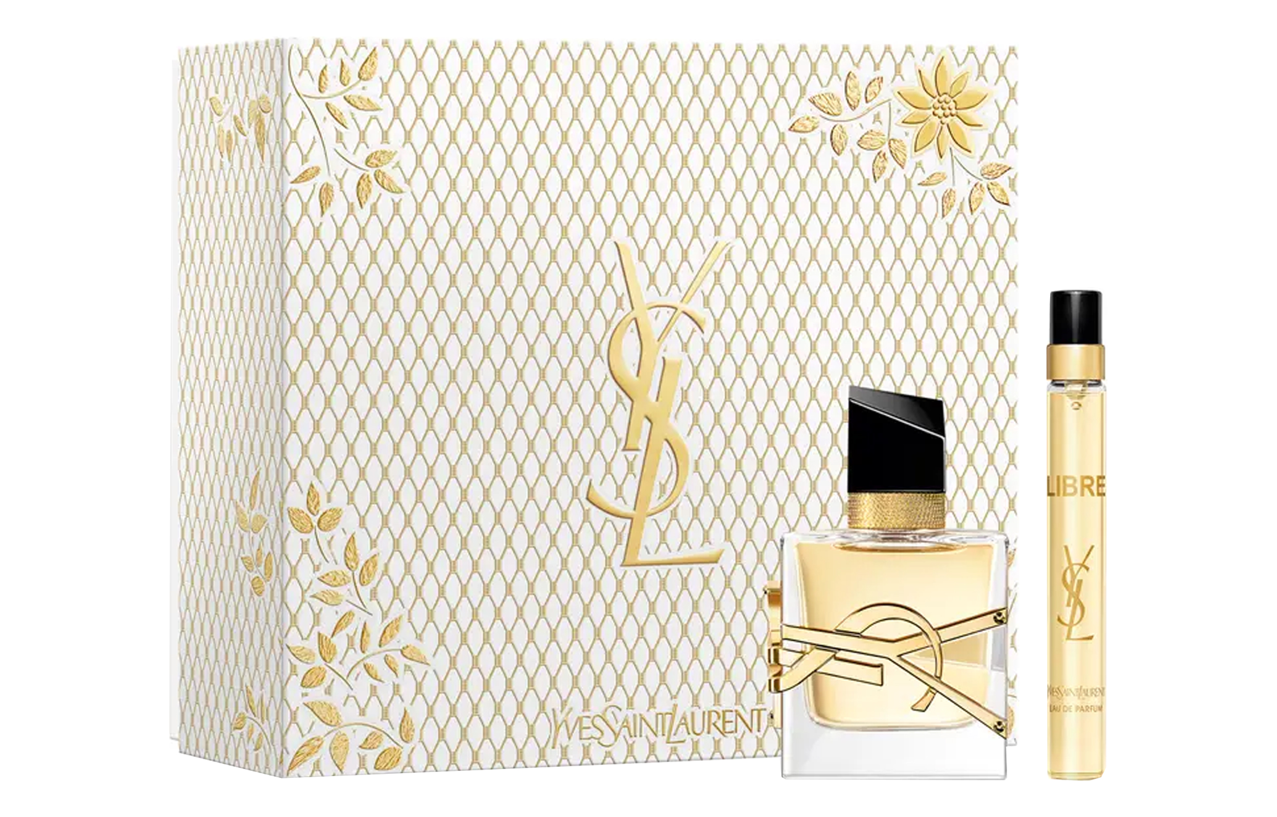 YSL, perfume, set, lavender gift box, 90 ml, sample, 10 ml
