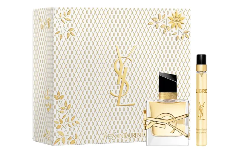 YSL, perfume, set, lavender gift box, 90 ml, sample, 10 ml